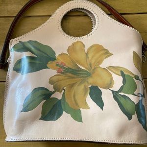 Patricia Nash leather floral handbag